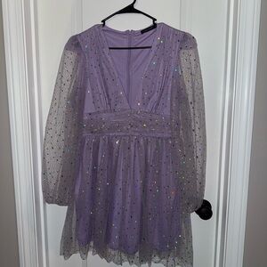 Purple Glitter Dress
